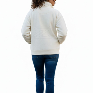 Sweat-shirt d'hiver pour femme à demi-zip, impression personnalisée du logo sur le devant, coupe décontractée confortable, manches longues, respirant, séchage rapide, haute qualité - Product Image 6