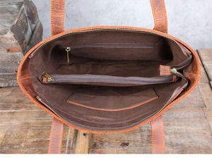 Sacs à main en cuir véritable de luxe pour femmes, de grande taille, de marque célèbre, sacs fourre-tout personnalisés avec fermeture à glissière, faits à la main LTB-0211 - Product Image 3