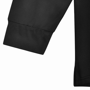 Chemise de golf pour homme en polyester/coton de haute qualité, tricotée unie, à manches longues, avec broderie personnalisée, anti-plis - Product Image 6