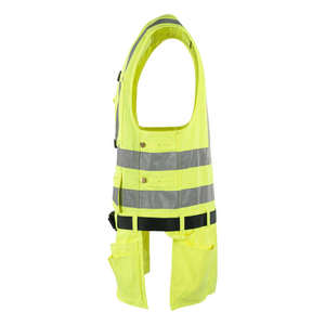 High-Visibility Cotton <b>Construction</b> <b>Work</b> Vest Wholesale Summer Men's Women's Reflective Safety Vest Silver Reflective Tape Heat - Product Image 3