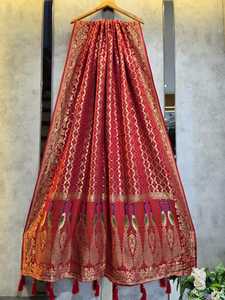 Dupatta en Georgette Khadi Bandhej HD Premium, Vêtement Ethnique Traditionnel, Doux et Léger, pour Fêtes et Festivals, 6 HDP jorjot dupatta - Product Image 2
