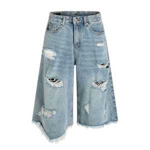 Custom <b>Men</b> Outfit Baggy Fit Dark Blue <b>Jeans</b> Short Half Pants Loose <b>Work</b> Shorts Fashion <b>Men's</b> Jorts Baggy Denim <b>Jean</b> Shorts <b>Men</b> - Product Image 3