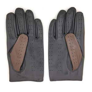 Lightweight Real Leather <b>Driving</b> <b>Gloves</b> For Adult Lambskin Brown Breathable <b>Driving</b> Winter Season <b>Gloves</b> - Product Image 2