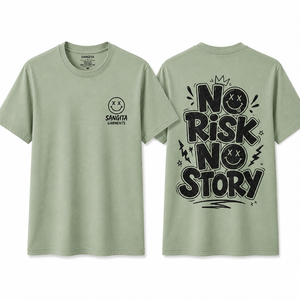 Camiseta de Algodón Verde Oliva para Hombre Sangita, Manga Corta, Cuello Redondo, Corte Regular, Diseño con Letras Estampadas, Casual, Ecológica, 320g - Product Image 1