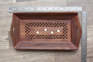 Handmade Vintage Wooden Serving <b>Tray</b> Wood <b>tray</b> <b>Breakfast</b> <b>tray</b> Kitchen <b>Tray</b> - Product Image 5