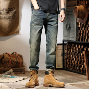 Pantalones Vaqueros Anchos Personalizados para Hombre, de Alta Calidad, Estilo Vintage, Lavados y Desgastados, Estilo Hip Hop Urbano - Product Image 6