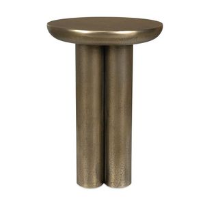 Elegante mesa auxiliar de metal diseñada con un acabado de lujo, adecuada para dormitorio, sala de estar y espacios de oficina. - Product Image 2
