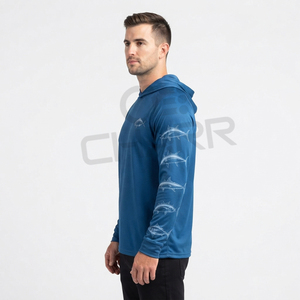 CHARR INDUSTRIES Sudadera con Capucha de Manga Larga con Protección UV Personalizada, UPF50, Secado Rápido, Transpirable, Spandex/Poliéster para Hombre - Product Image 6