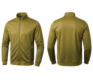 Fournisseur d'uniformes sportifs personnalisés, veste zippée en sublimation, chaude, respirante, séchage rapide |   Tailles Hommes Femmes Jeunes |   Veste d'entraînement - Product Image 4