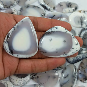 Venta al por mayor de cabujones de ópalo dendrítico natural pulidos a mano, gemas sueltas de cristal curativo a granel - Product Image 1