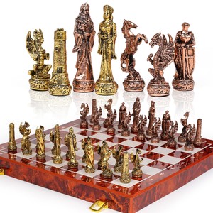 Wholesale Vintage Elm <b>Wood</b> Travel <b>Chess</b> <b>Set</b> | Handcrafted Wooden Board Games - Product Image 4