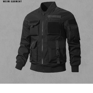 Chaqueta Bomber de Algodón con Cierre para Hombre, Personalizable y Transpirable - Estilo Urbano Personalizado - Product Image 4