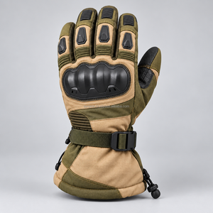 Gants d'hiver pour moto, résistants au vent, équipement de moto, ajustement confortable, design compatible avec les écrans tactiles, pour la conduite hivernale quotidienne - Product Image 2