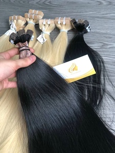 Wholesale 24 Inch Blonde Vietnamese <b>Thick</b> Ends Long Length Tape Hair Extensions 100% Natural Human Remy Virgin Hair <b>Bleached</b> - Product Image 2