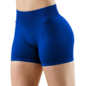 Shorts de fitness taille haute sculptants et liftants, effet ventre plat, en tissu doux sans coutures pour la course et le yoga - Product Image 2