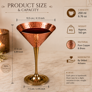 Verre à vin en cuivre fait main, gobelet à pied, tasse à boire en métal poli et lisse, articles de bar de luxe, cadeau pour restaurant, maison, mariage - Product Image 6