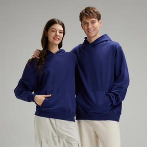 Sudadera con Capucha Extra Grande de Algodón de Alta Calidad, Forro Polar Grueso, Hombros Caídos, Lisa, Personalizable, Felpa Francesa, para Hombre - Product Image 4