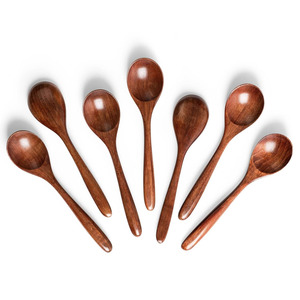 Cuchara de madera de moda para servir ramen, precio más bajo, cucharas de madera natural, buen precio de fábrica - Product Image 1