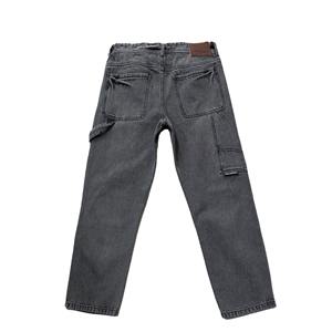 กางเกงยีนส์เดนิมผ้ายืดทรงสมาร์ทฟิต ผสมผ้าฝ้ายอย่างมีสไตล์ สีน้ำเงิน ทรงขาเรียว สำหรับผู้ชาย สวมใส่สบายๆ - Product Image 2