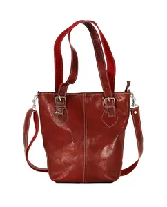 Moroccan soft Leather handbag New arrival dark red handbags with strap Women bags entirely handmade by our moroccan craftsman