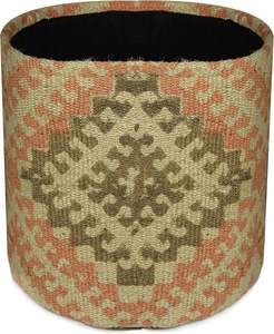Handwoven Geometric <b>Jute</b> <b>Basket</b> - Product Image 5
