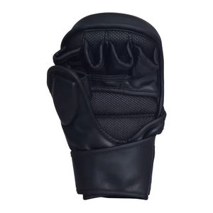 Gants de combat MMA à demi-doigts avec logo personnalisé, pour grappling, kickboxing, entraînement et sparring, fabriqués au Pakistan - Product Image 4