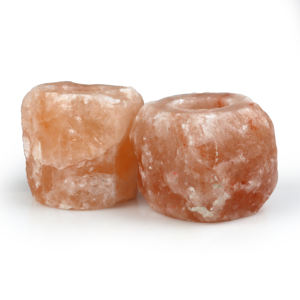 <b>Pink</b> Crystal Rock Himalayan Salt <b>Candle</b> <b>Holder</b> Carved Nautical Style for Aromatherapy Home Decoration Natural Crafts - Product Image 4