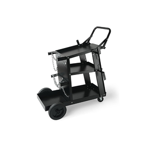 3 Tier Welding <b>Cart</b> With Gas Cylinder Holder, Tool <b>Storage</b> Shelves, Heavy Duty Steel Frame And Locking Casters GAR050 - Product Image 1