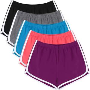TT <b>Hot</b> Sale Korean Style Cotton Woman Sports Casual Wear Sweat Shorts Summer Solid Color Stretch Jogging Yoga Shorts - Product Image 3