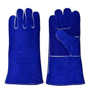 Gants de soudage en cuir à manches longues résistants à la chaleur et au feu pour four, gril, cheminée, support de pot, soudeur TIG, barbecue, manipulation d'animaux - Product Image 5