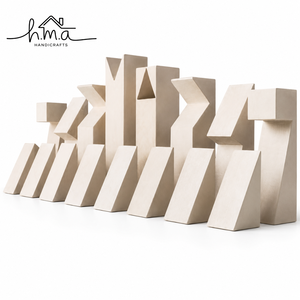 Black And Natural Wooden <b>Chess</b> <b>Set</b> Square Block <b>Board</b> Cylindrical Abstract <b>Chess</b> Pieces Modern Strategy Table Game - Product Image 2