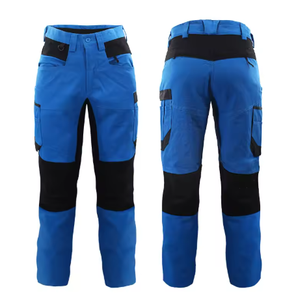 100% Cotton Carpenter Pants for Men – Heavy Duty Multi-Pocket Electrician <b>Work</b> <b>Trousers</b>, Breathable Utility Workwear - Product Image 2