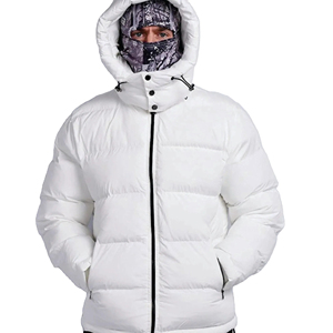Hot Sale for <b>Winter</b> Custom Design Puffer Jacket Heavy Men's Coats <b>Quilted</b> Bubble Custom Men's Zip up puffer jacket <b>winter</b> jacket - Product Image 4