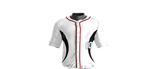 Maillot de baseball classique vierge en maille respirante, imprimé numériquement, personnalisé, pour homme, noir, brodé - Product Image 4