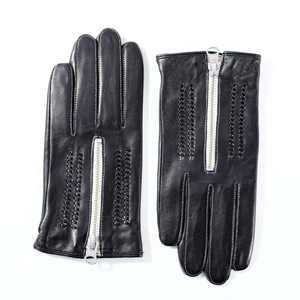 Mitaines thermiques en cuir pour hommes et femmes, avec fermeture éclair, coupe-vent, imperméables, antidérapantes, pour le ski, la neige, le snowboard, mitaines d'hiver - Product Image 4