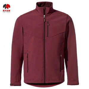 แจ็คเก็ตซอฟต์เชลล์ดีไซน์พิเศษสำหรับผู้ชาย ยี่ห้อ Ryan Pro Gear แบบซิป พร้อมโลโก้สั่งทำพิเศษ ทรงปกติ - Product Image 5