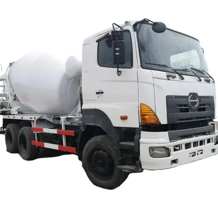 Camión hormigonera usado 6x4 Hino 700 5m3 6m3 10m3 12m3 CBM pequeño camión cisterna de cemento a granel