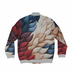 Blouson Bomber Unisexe Décontracté en Polyester Imprimé Hiver pour Hommes avec Logo Personnalisé sur le Devant - Product Image 2