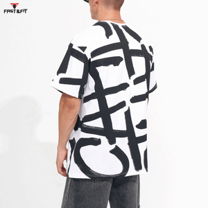 Camiseta de Hombre 100% Algodón con Estampado Personalizado, Calidad Premium, Manga Corta, Ecológica, Transpirable, Tejido Worsted de 180g, Corte Holgado - Product Image 3