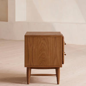 Table de chevet scandinave de luxe intelligente avec double tiroir de rangement pour hôtel et chambre à coucher - ARTIKA - Product Image 5