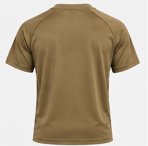 Index Apparel <b>Men's</b> Khaki Short Sleeve T-Shirt Regular Fit O-Neck Quick Dry Knitted Print Front Casual Style - Product Image 4