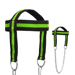 Arnés de Cabeza Portátil al por Mayor con Correa de Nylon Resistente y Cadena de Acero Inoxidable, Capacidad de Carga de 15 lb, Equipo de Gimnasio para Ejercicios de Fuerza del Cuello - Product Image 3
