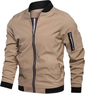 New <b>Winter</b> Varsity <b>Jacket</b> for Men Custom Zipper Button Loose Simple Casual Style Breathable Stand Collar Men Bomber <b>Jacket</b> - Product Image 1