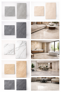 Porcelana cerámica vitrificada 600 x 600 mm (2 x 2 pies) 600 x 1200 mm (2 x 4 pies) 800 x 1600 mm Azulejos vitrificados esmaltados (GVT) - Product Image 3