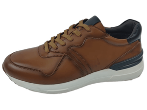 Chaussures de marche décontractées pour hommes Dlords Declan, marron, synthétiques, à lacets, bout fermé, confortables, respirantes, semelle intermédiaire en EVA, semelle extérieure en caoutchouc - Product Image 2