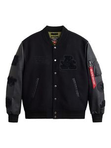 Bomber <b>Jackets</b> High Quality <b>Men's</b> Lettermen <b>Baseball</b> <b>Jacket</b> Front Custom Embroidery DTF Logos Patches Heated Knitted Worste - Product Image 5
