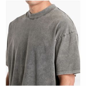 Acid Wash t Shirt Custom Logo Printed <b>Design</b> Wholesale Acid Wash t Shirt Oversized Men - Product Image 2