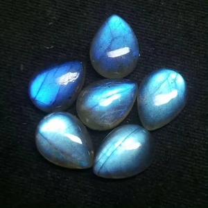 Cabujones de Labradorita Azul Natural de 6x9mm, Lisos, Pulidos, en Forma de Pera, Gemas Sueltas al por Mayor, Directo del Fabricante, Suministro Regular - Product Image 2