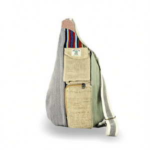 Sac bandoulière en coton et chanvre pour femme - Product Image 2