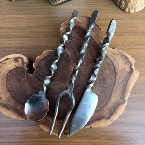 Antique Hand Forged New Style Flatware <b>Cheese</b> <b>Set</b> Handle New Metal Iron Cutlery Wholesale for <b>Cheese</b> <b>Set</b> - Product Image 2